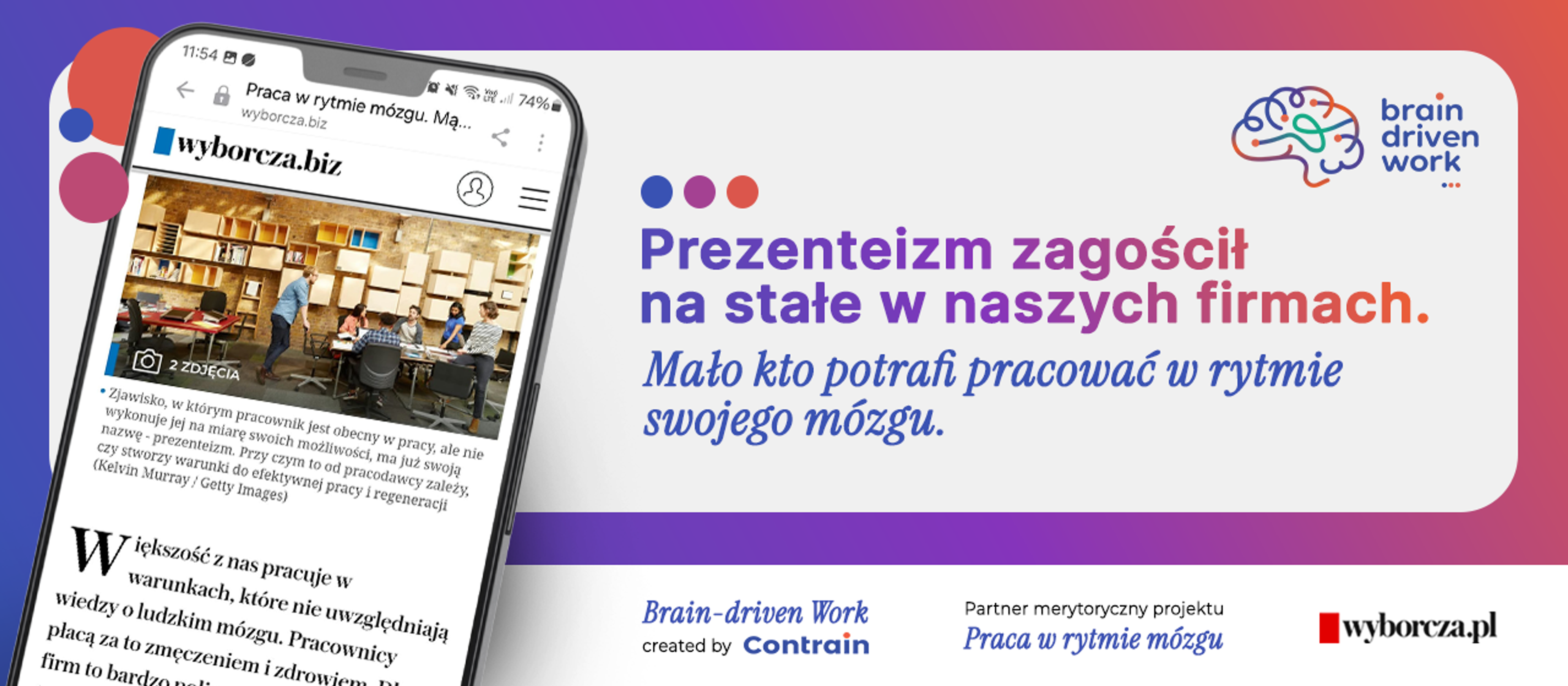 Prezenteizm zagościł na stałe w naszych firmach. Mało kto potrafi pracować w rytmie swojego mózgu